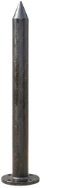 CI earthing pipe with flanged head and pointed tip